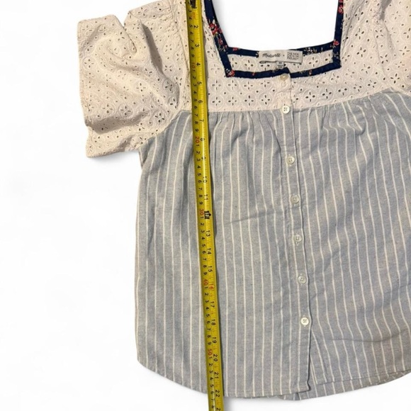 Madewell x The New Denim Project® Patchwork Butterfly Top Size XS - Picture 5 of 5